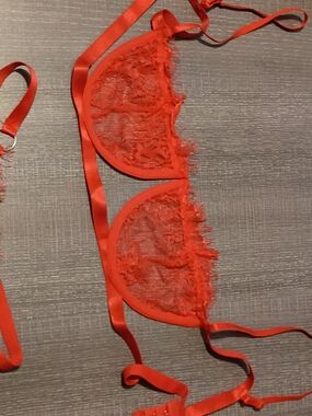 Sheer Lace Bralette in Red - Lightweight Women's Intimates